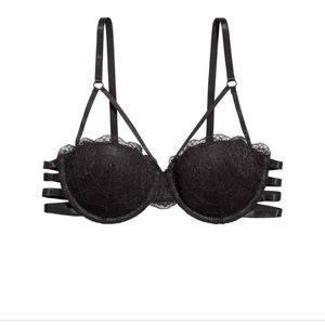 H&M Lace Black Balconette bra 34B